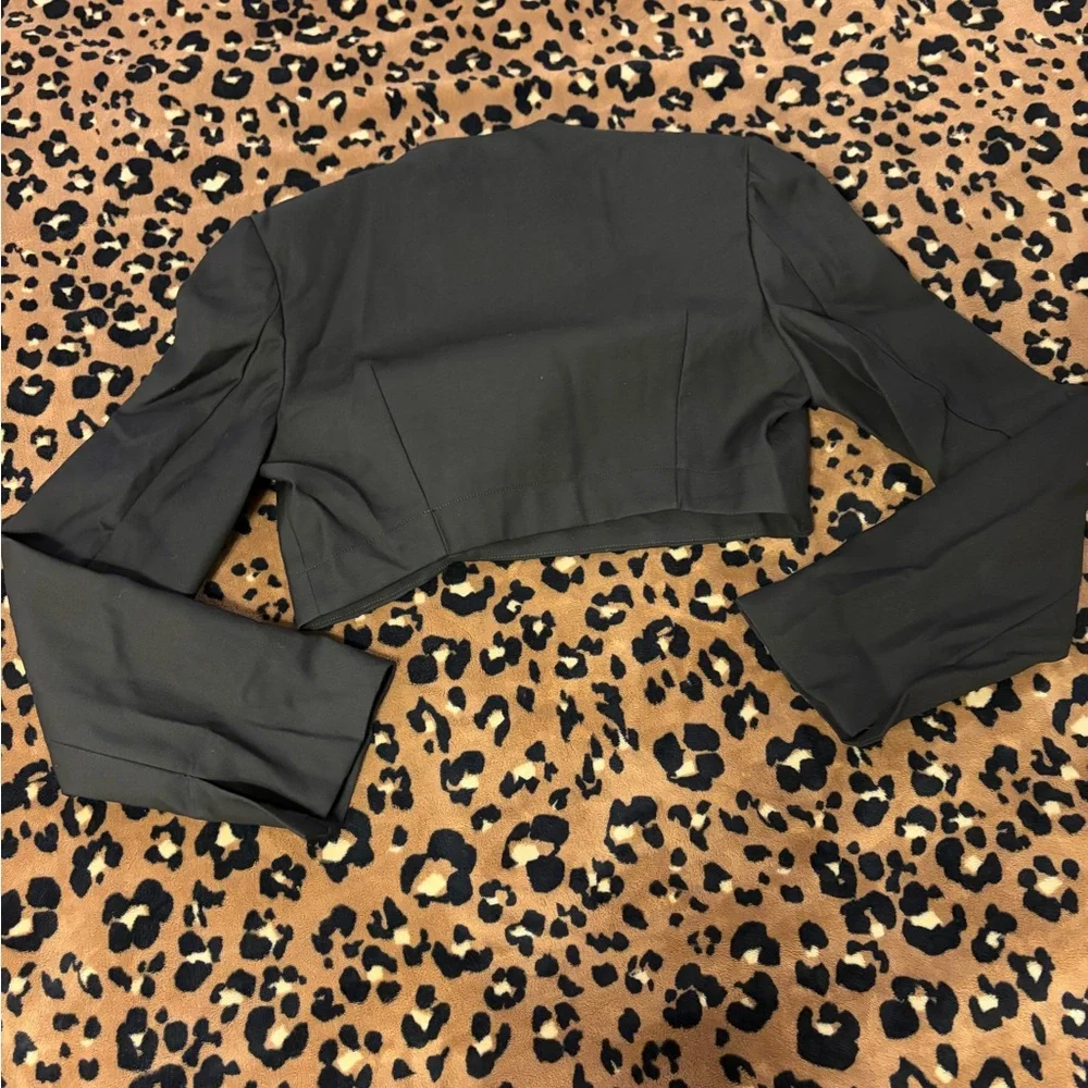 Mistress Rocks Chic Black Cropped Blazer NWOT - Picture 7 of 7